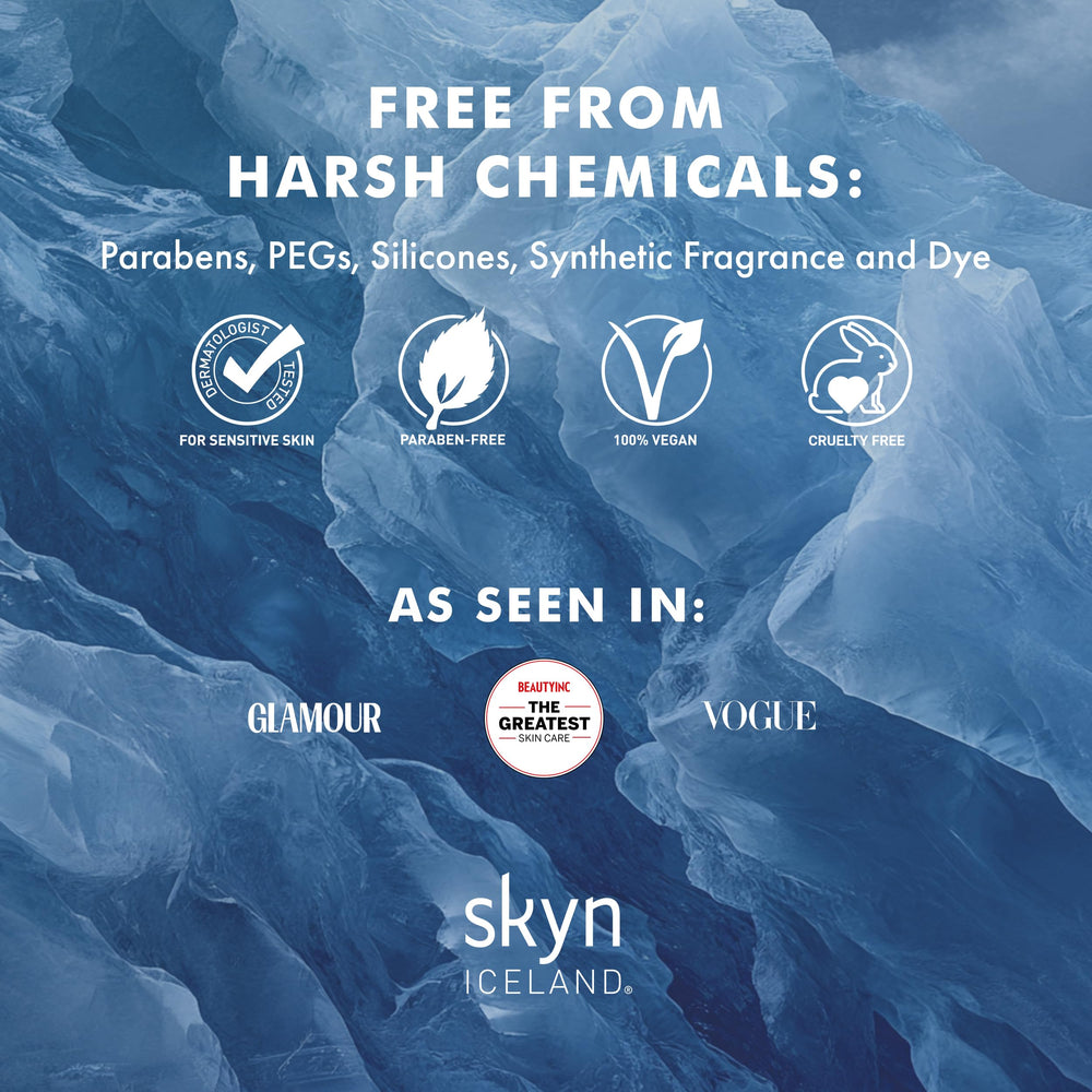 Skyn ICELAND eau glaciaire apaisante et technologie Hydro Cool pour contour