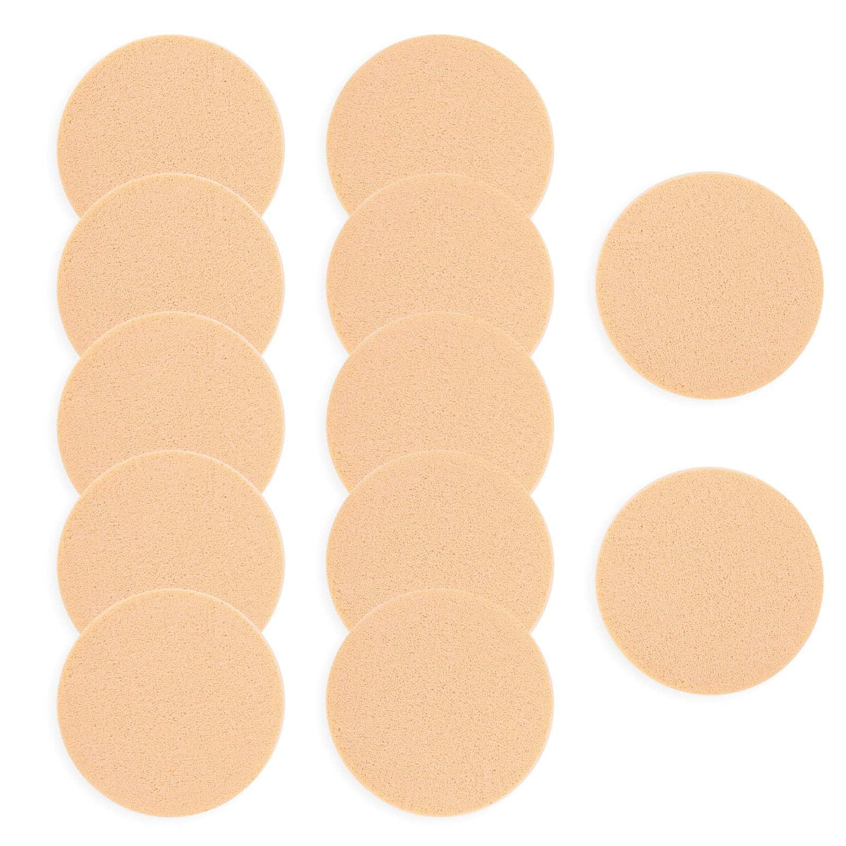 Esponjas Sliverdew redondas para base, no absorben producto para una aplicación uniforme.