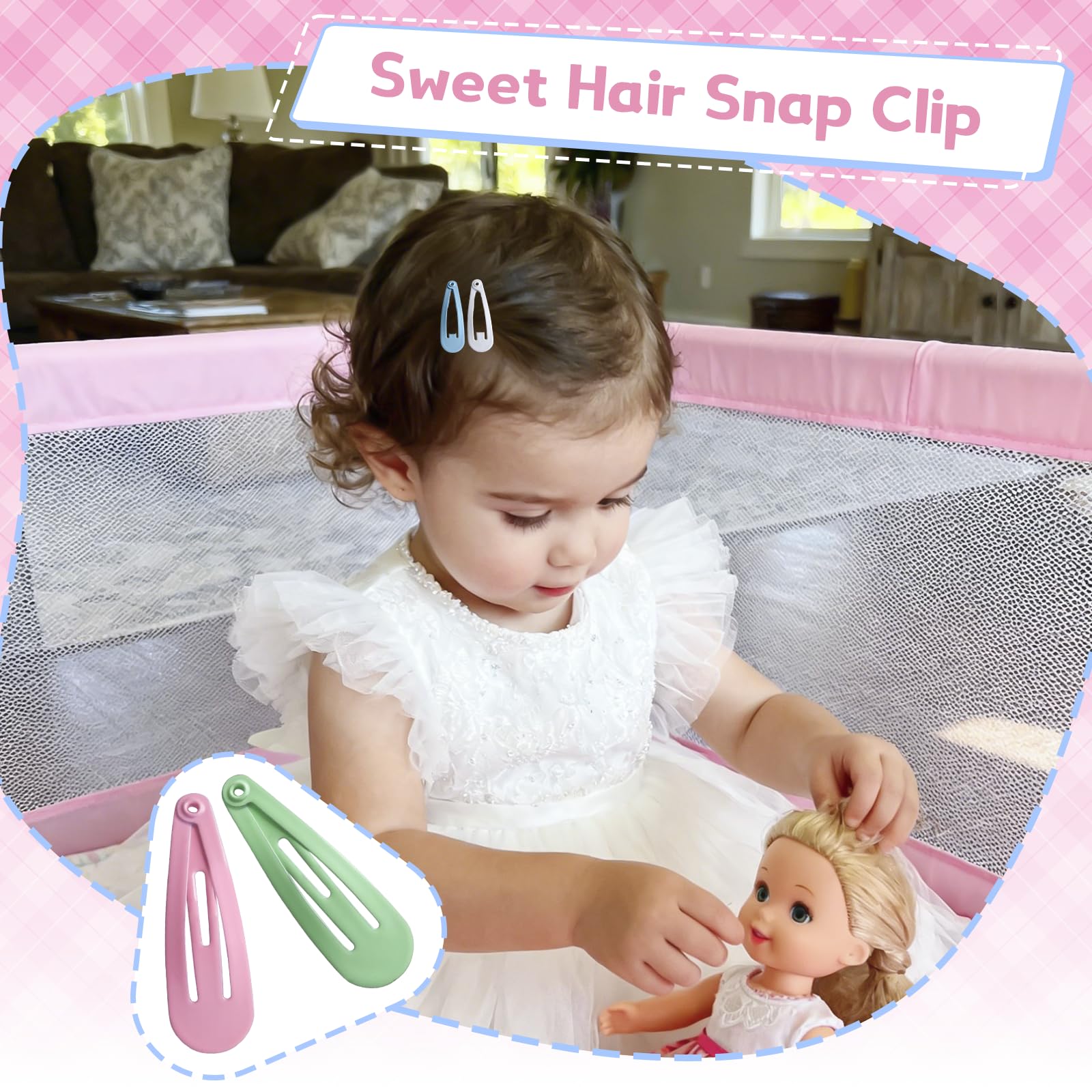 Paquete de accesorios para niñas: clips SLYFTE para cabello de todas las edades