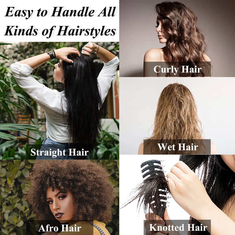 SmaringWing peine desenredante ideal para acondicionador en cabello grueso