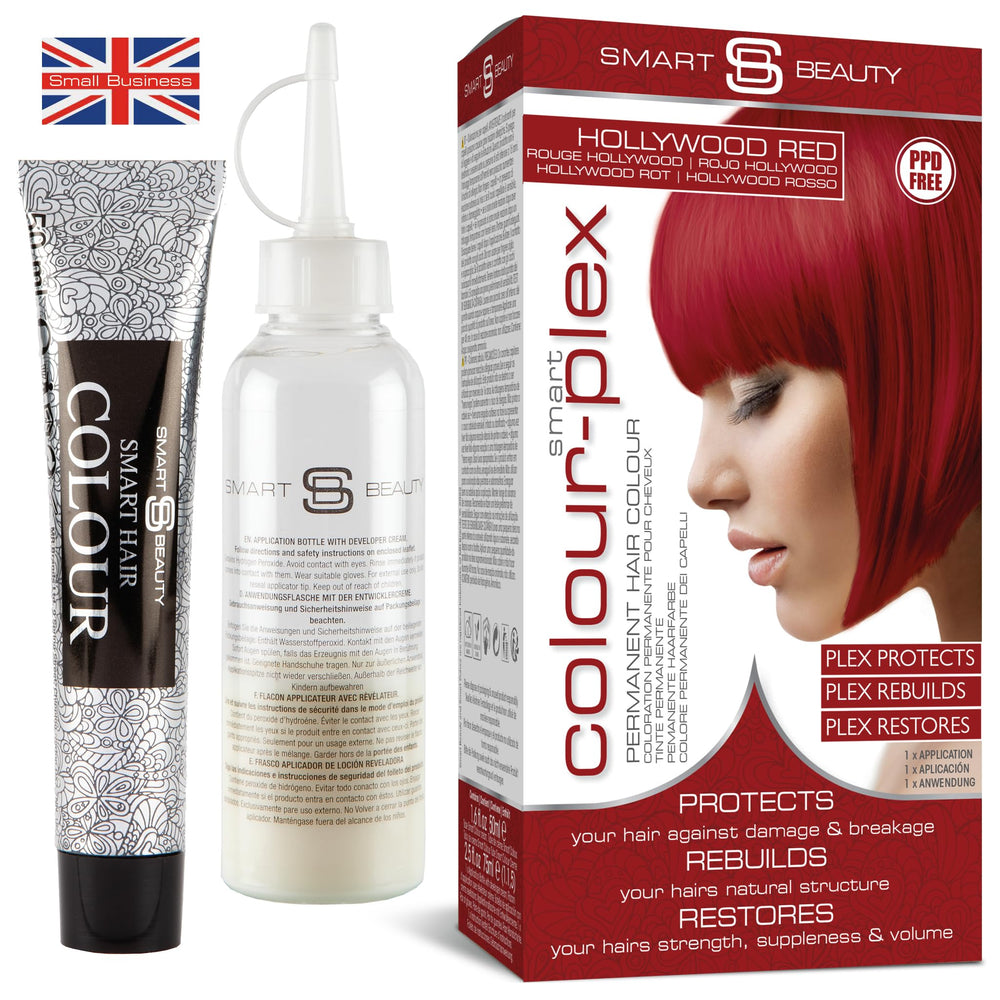 Smart Beauty Tinte Rojo Plex, botella para mezclar, color duradero