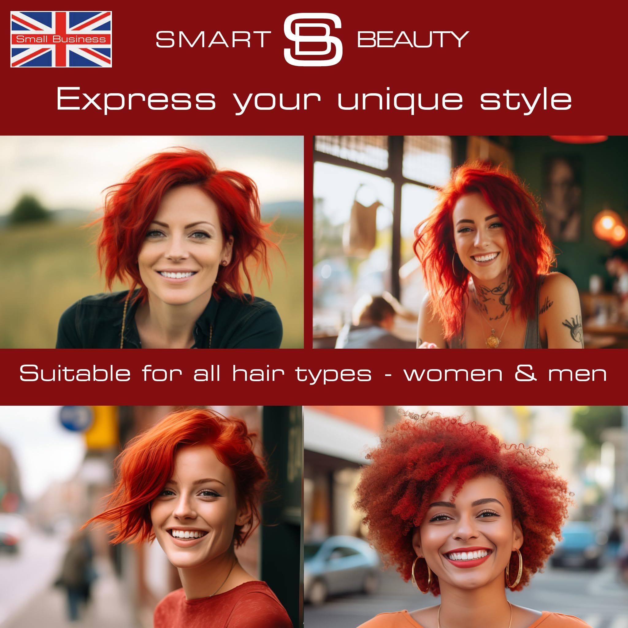 Smart Beauty Tinte Rojo Plex, acabado brillante y tono uniforme