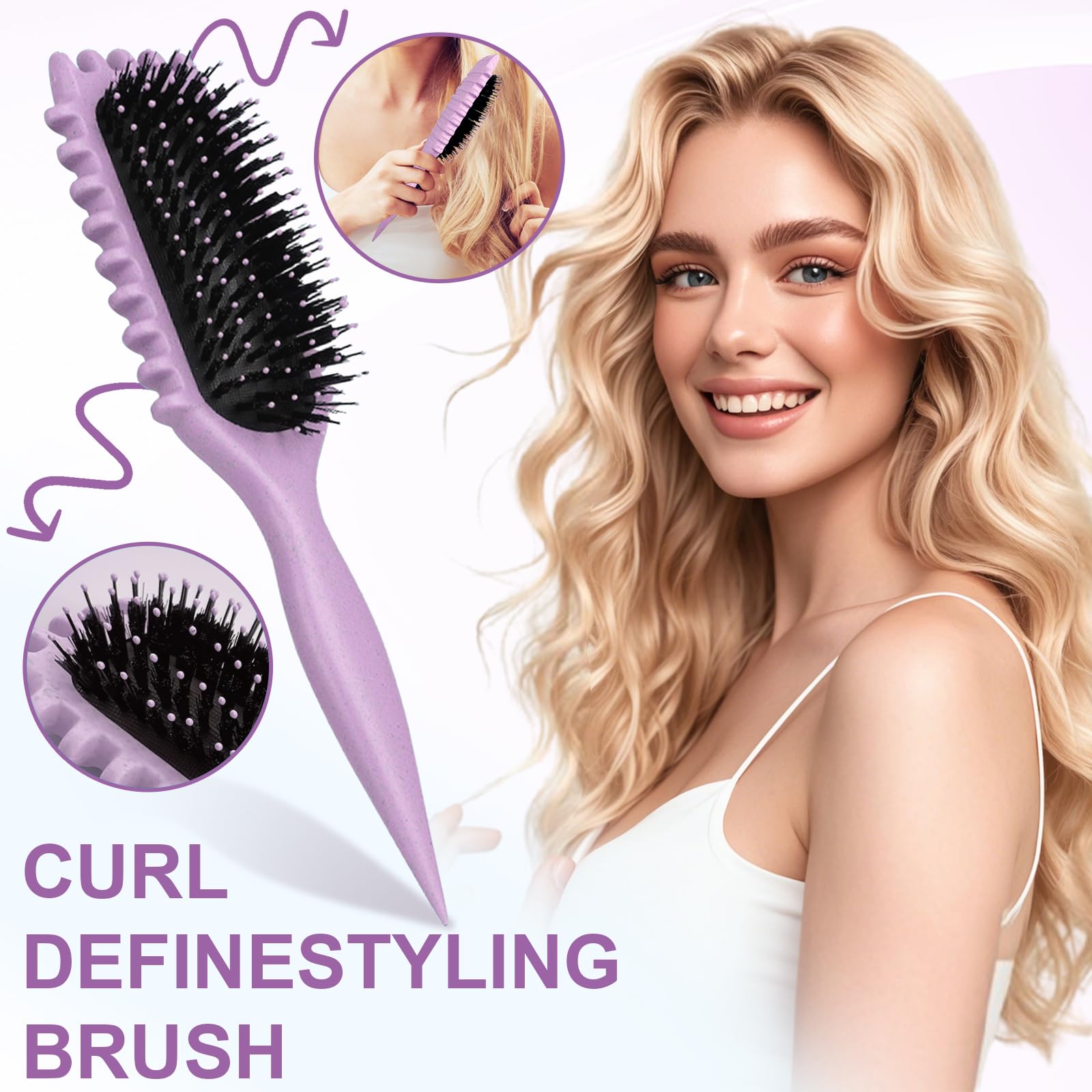 Apto para todo tipo de pelo SmartBest cepillo facilita peinado suave.