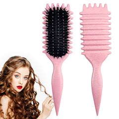 SMARTBEST cepillo rizos definidores rosado visto frontal para definir rizos con suavidad.