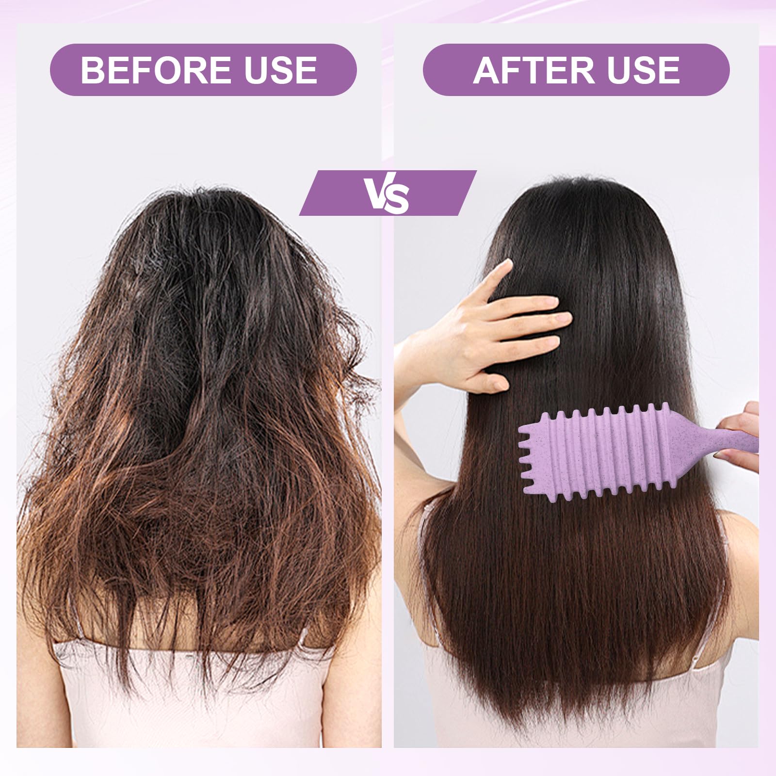 Cerdas de jabalí SmartBest cuidan el cabello y reducen la rotura.