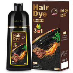 Sminktec castano-marron champu botella, aplicacion sencilla para cubrir canas.