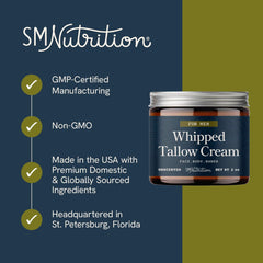 SMNutrition frasco de crema sin fragancia para rostro y cuerpo.