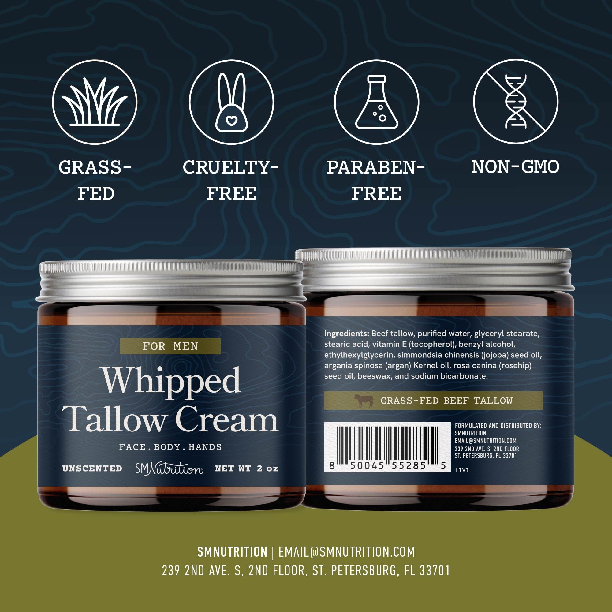 SMNutrition uso diario en cara y manos con absorción rápida.
