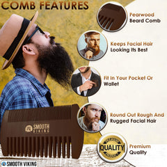 Smooth Viking Barba distribución de aceite para un acabado suave.