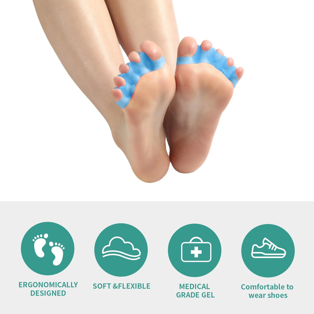 SNGBYTU separación ergonómica de dedos para alinear pies naturalmente.