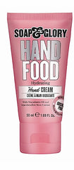 Crema de manos Soap & Glory, textura cremosa para hidratación suave.