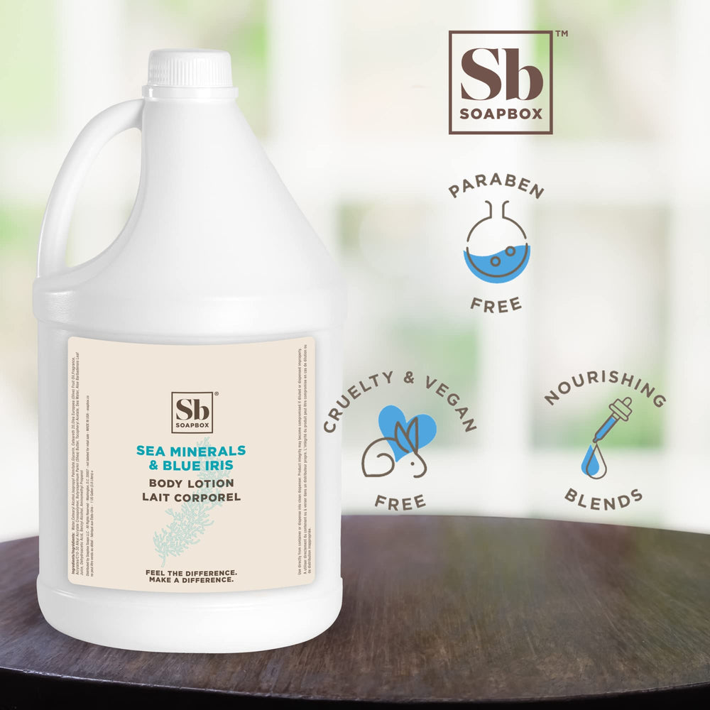 Soapbox crema corporal textura suave, ideal para hidratar piel seca.