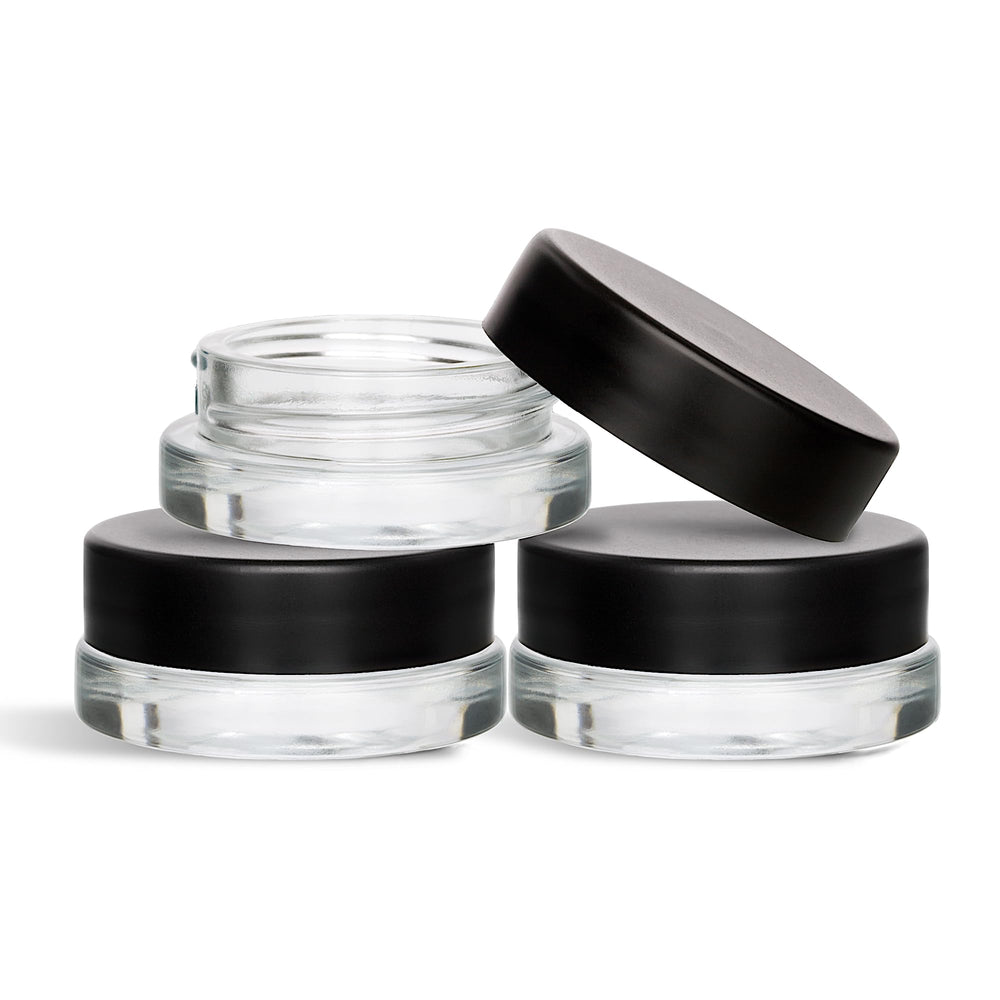 Frasco SODO LOCO 7ml con tapa negra y perfil bajo para aceites.