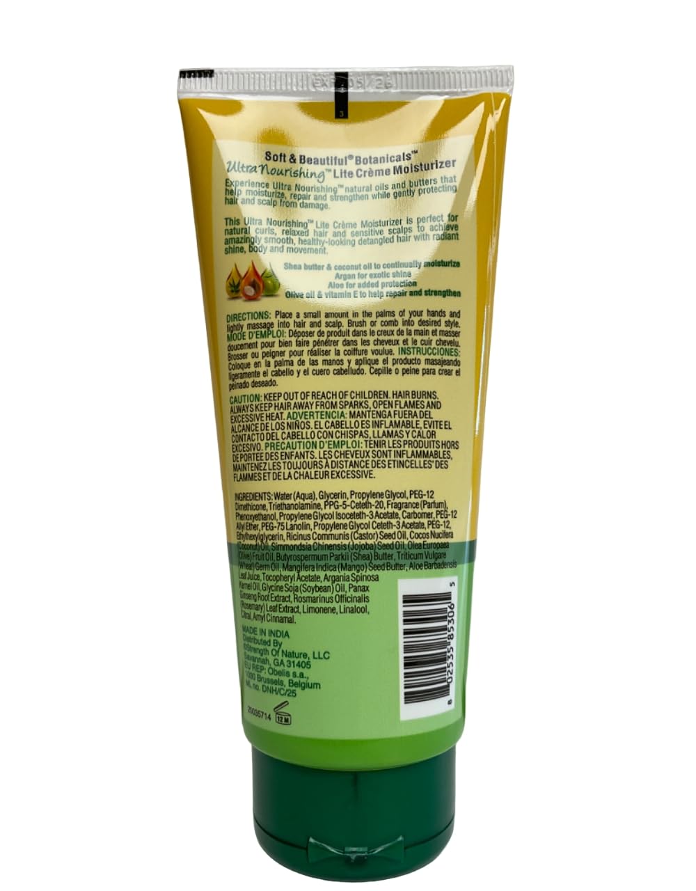 Soft & Beautiful crema Ultra Ligera, textura cremosa para absorción rápida.