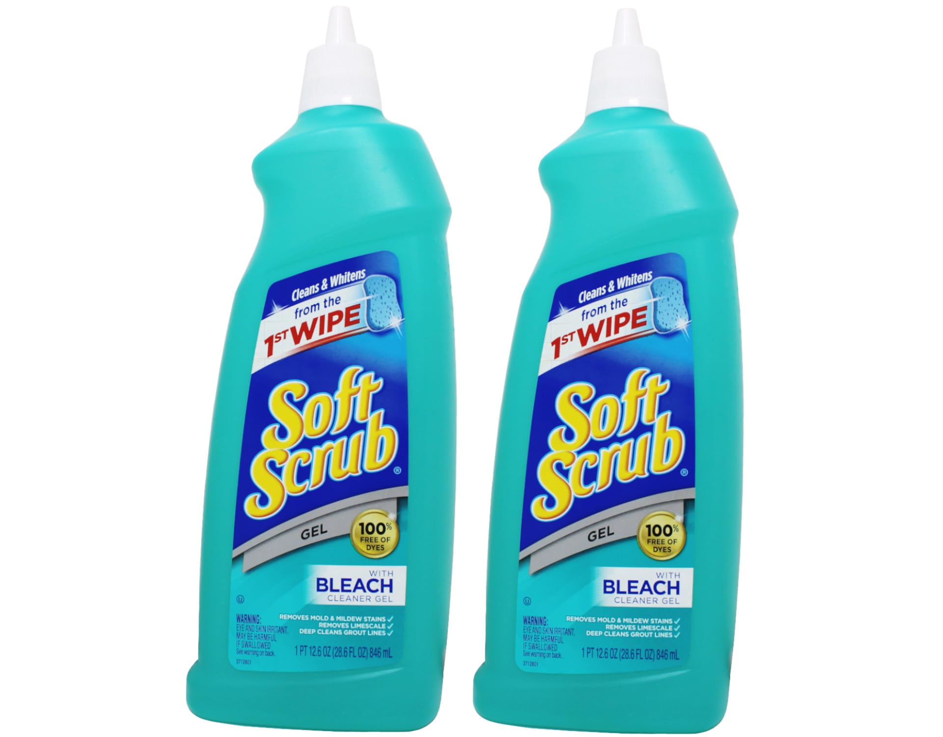 Textura de gel visible de Soft Scrub para desinfección eficiente.