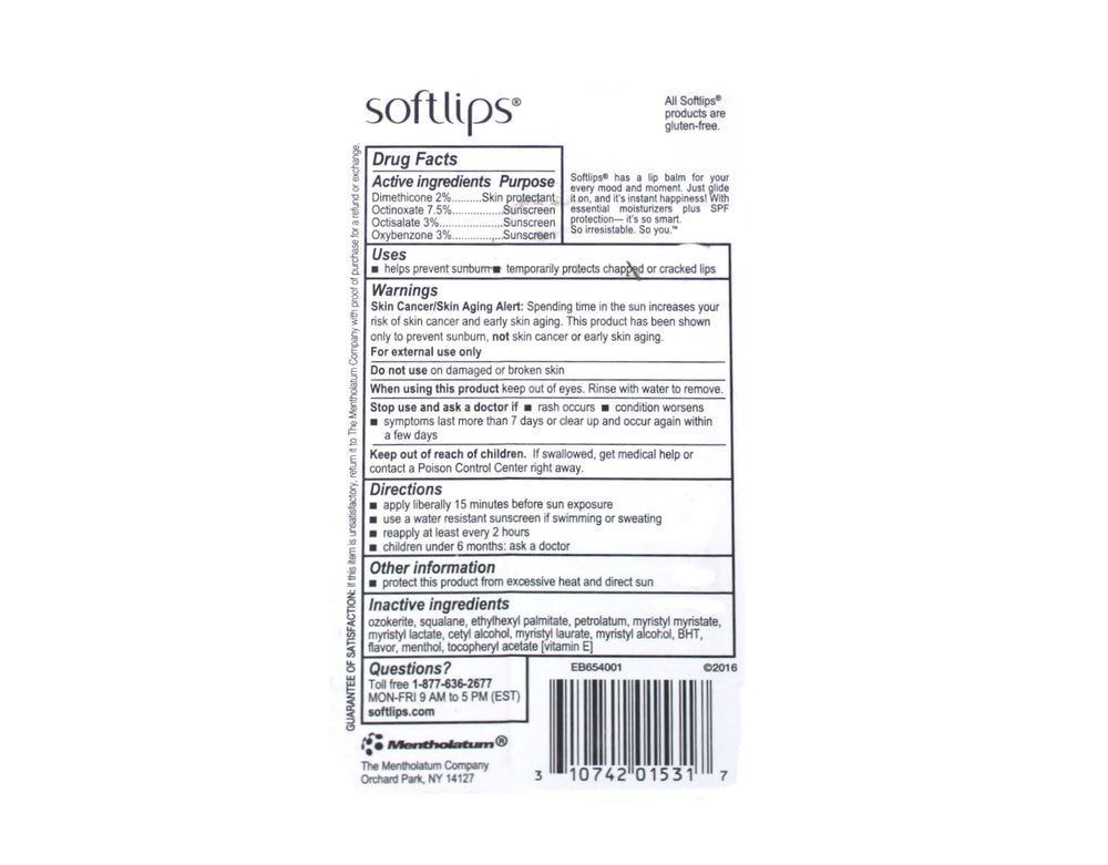SoftLips empaque doble cereza: práctico para llevar en bolsa o viaje.