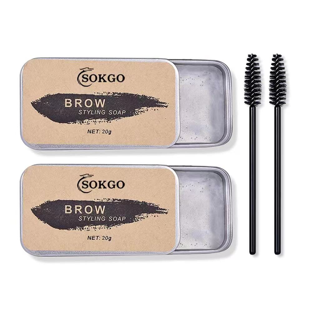 Sokgo jabon cejas 3D textura uniforme para cejas definidas y naturales