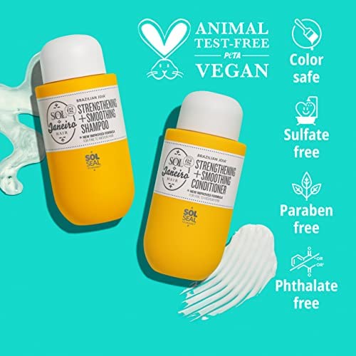 Champú Sol de Janeiro Joia aplicación suave para cuero cabelludo limpio.