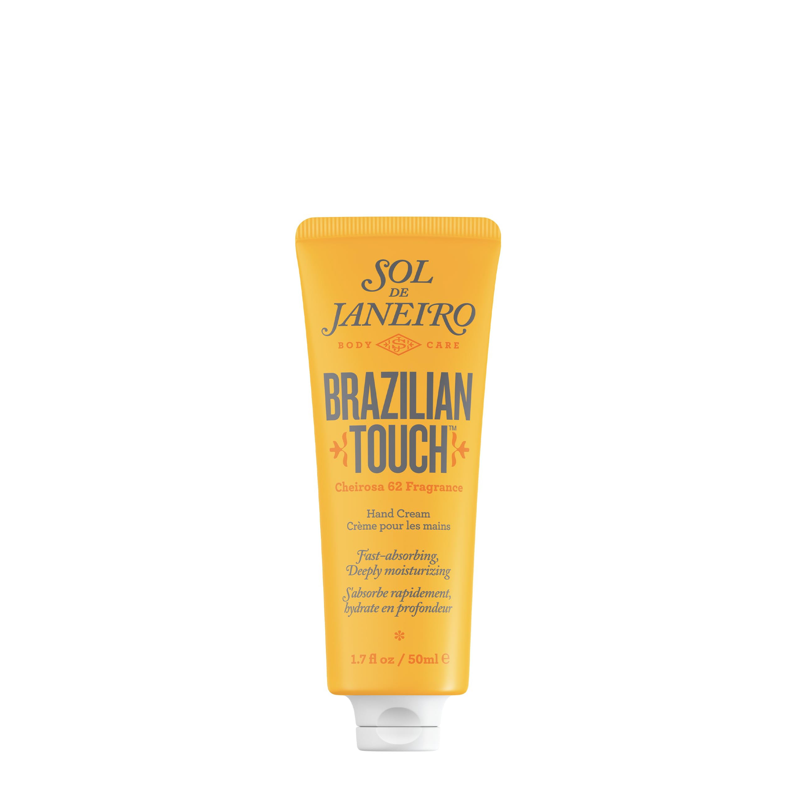 Sol de Janeiro crema de manos en botella, hidratación rápida para uso diario