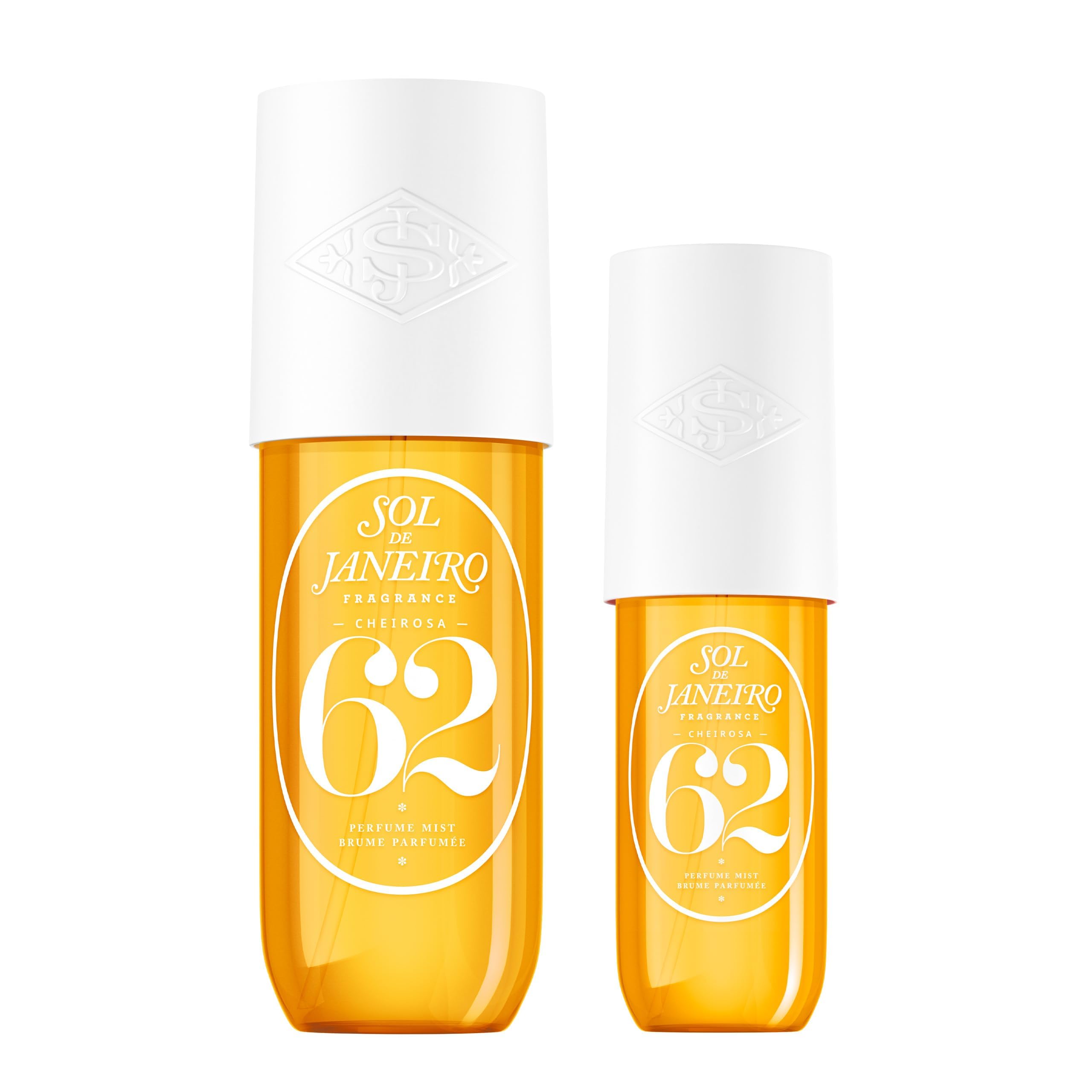 Sol de Janeiro Cheirosa Hair & Body Mist frasco frontal, perfuma piel y cabello con aroma envolvente