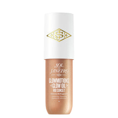 Sol de Janeiro Rio Sunset Glow Oil en botella frontal, brillo ligero para piel radiante.