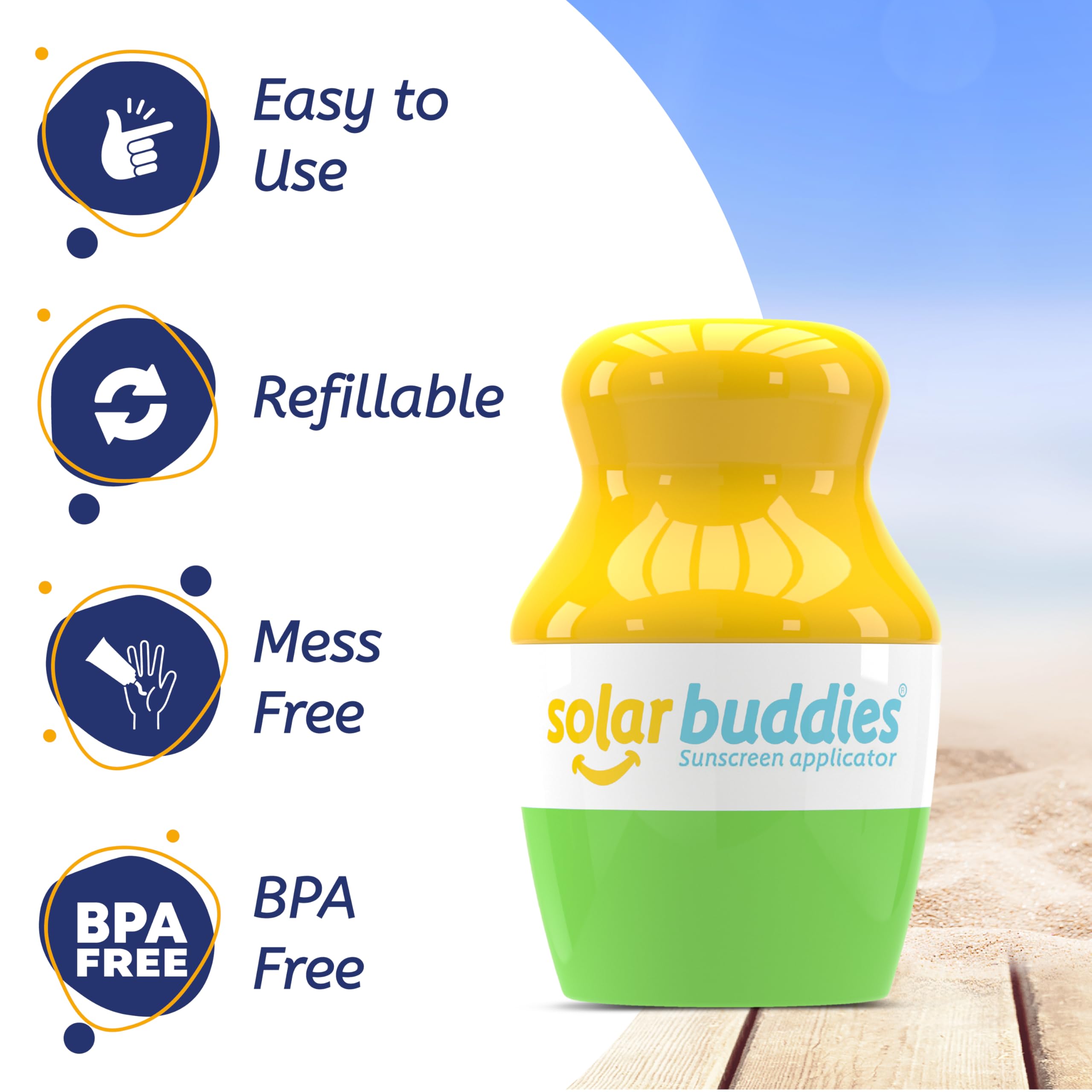 Solar Buddies: cabeza de esponja reemplazable para reutilización