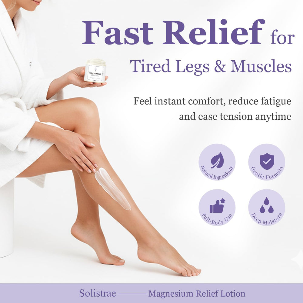 Solistrae crema con lavanda y mentol para relajación nocturna.