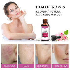 SOLOTREE Aceite de rosa, textura cremosa en la piel, sensación suave