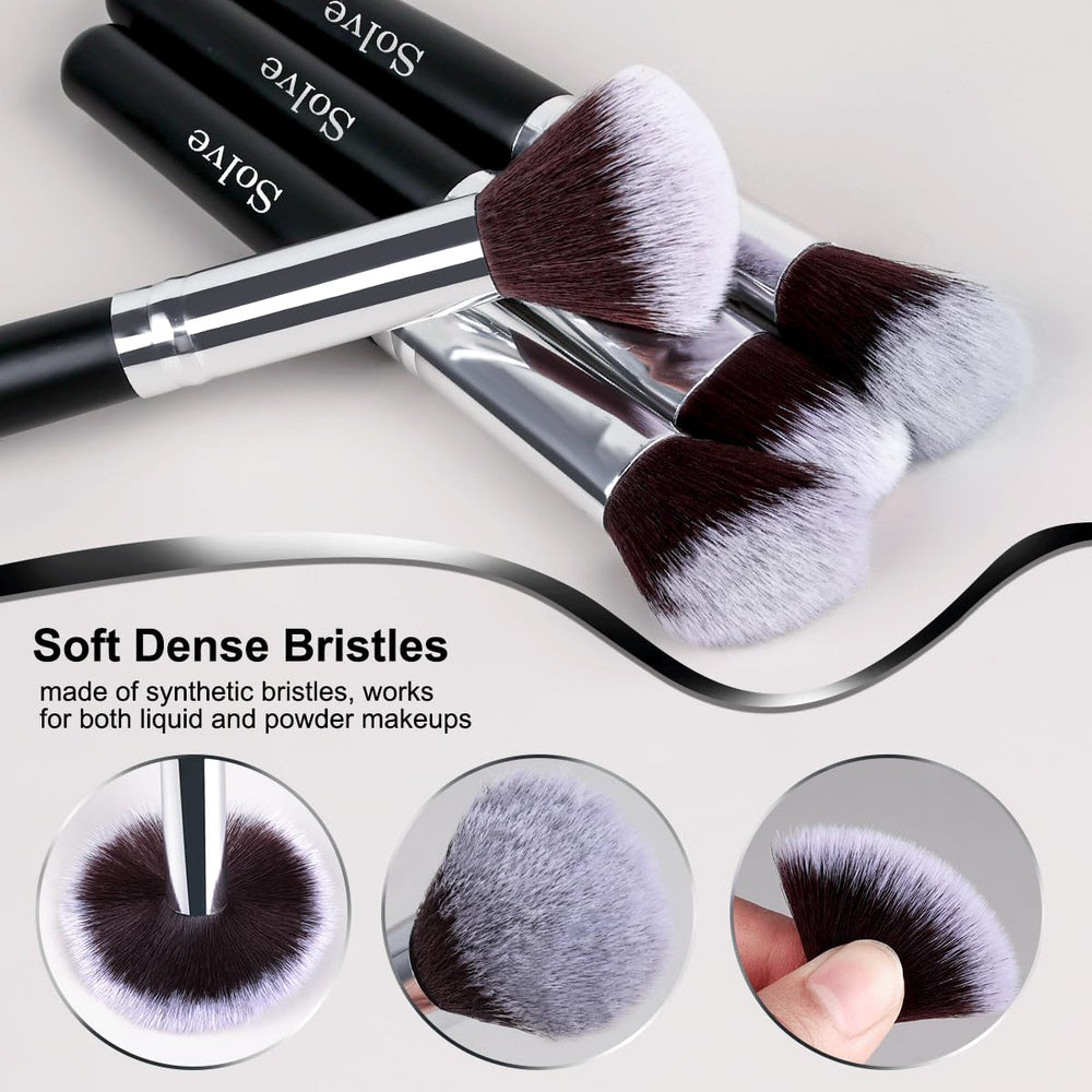 SOLVE brochas maquillaje 32 piezas – brocha correctora para imperfecciones con precisión.