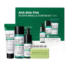 SOME BY MI AHA BHA PHA 30Days toner bottle highlighting pore care and refreshing feel