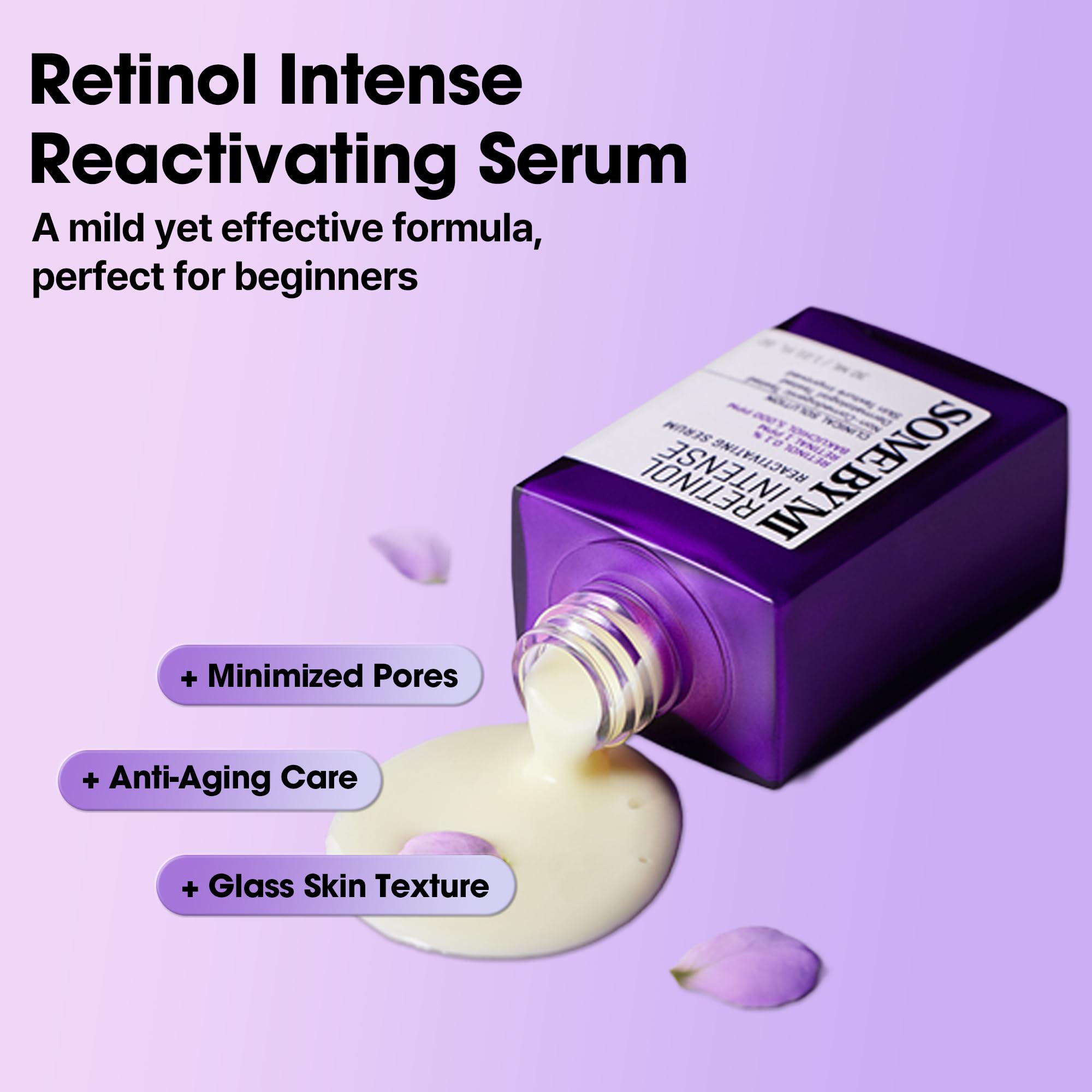 SOME BY MI Retinol Serum dropper dispensing product for daily use.
