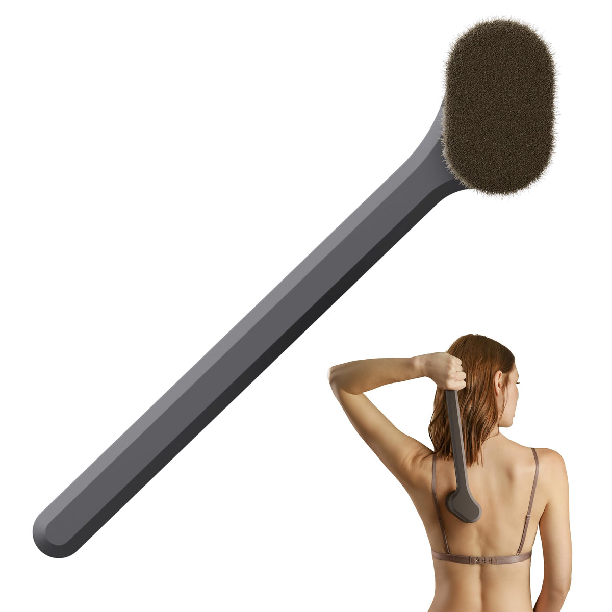 Cepillo SONN para rostro y cuerpo, acabado suave y uniforme para bronceado.