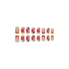 SOOZEE uñas acrílicas cobertura total en tono rosa piel, duraderas.