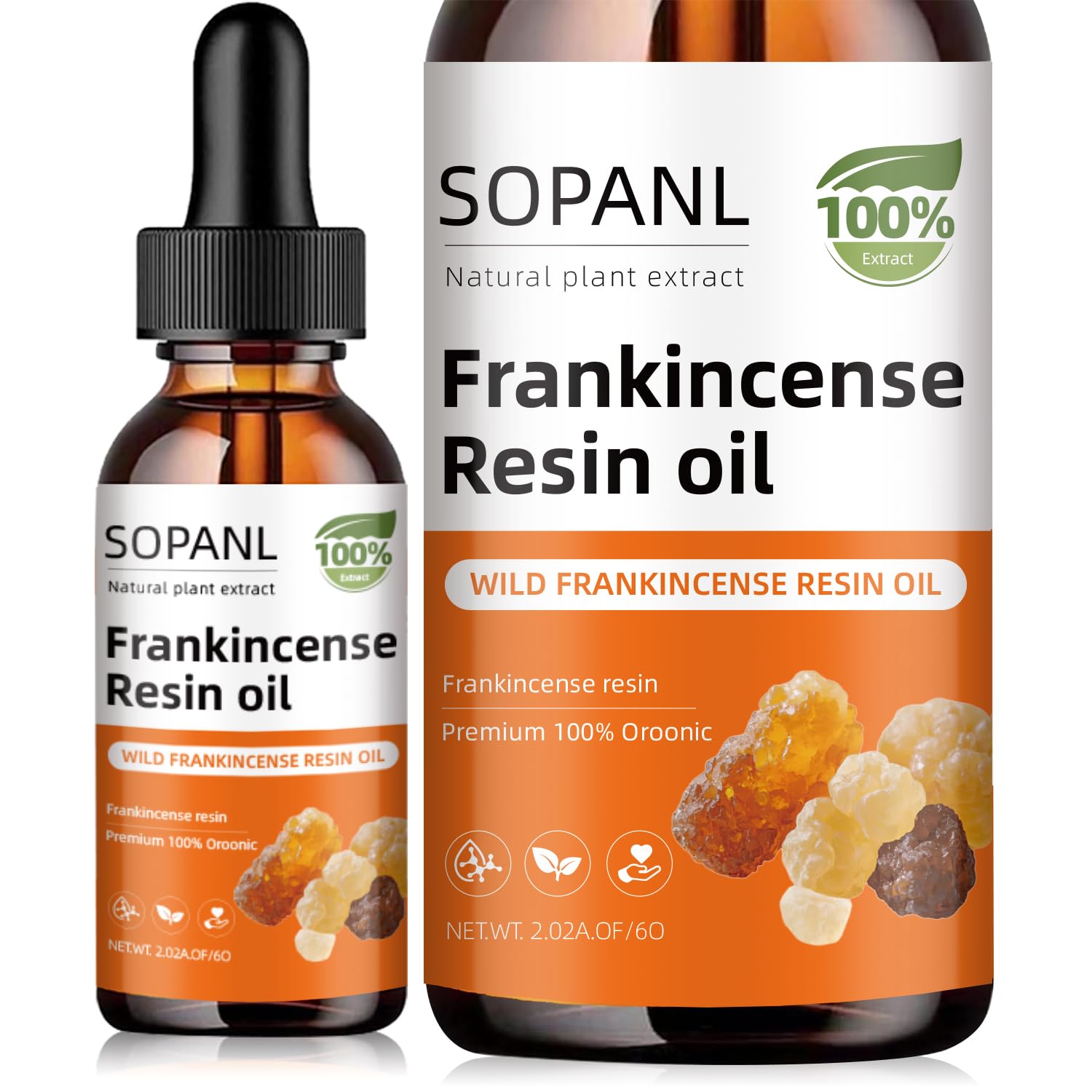 SOPANL Resina de Incienso: aceite para el rostro, mejora elasticidad y suaviza la piel.