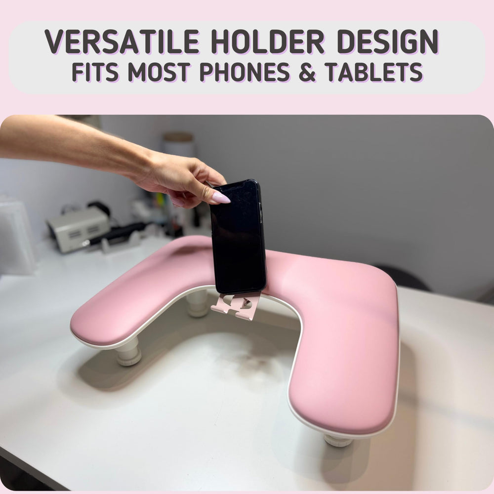 Sorreni reposabrazos ajustable para uñas, se adapta a diferentes mesas.