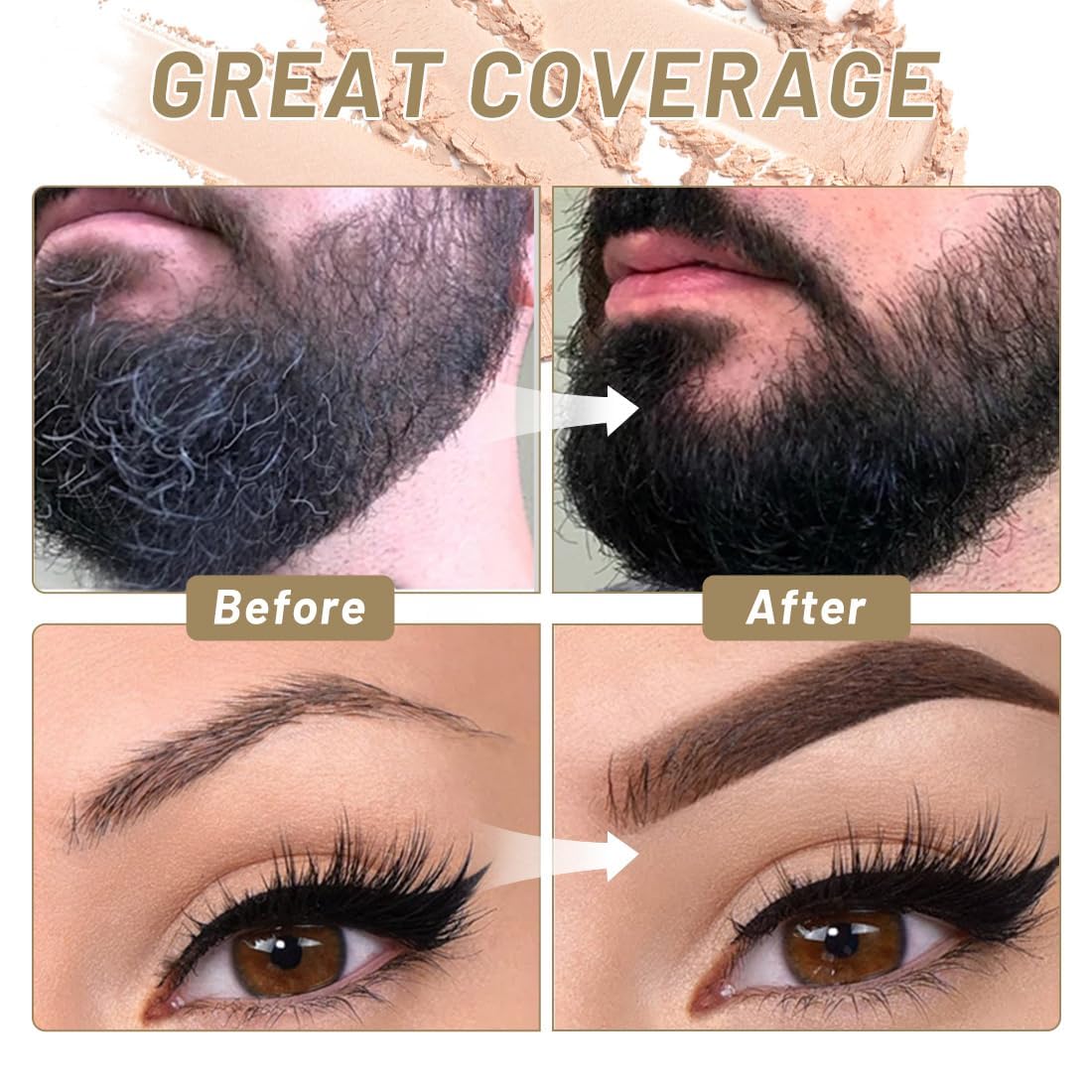 SOVONCARE Línea de cabello descendente: cobertura rápida y natural.