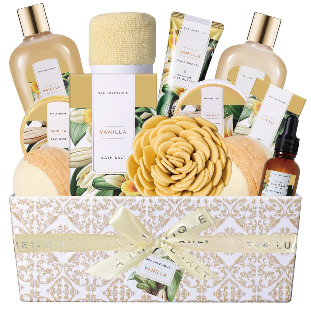 Spa Luxetique panier cadeau bain vanille pour une détente à domicile