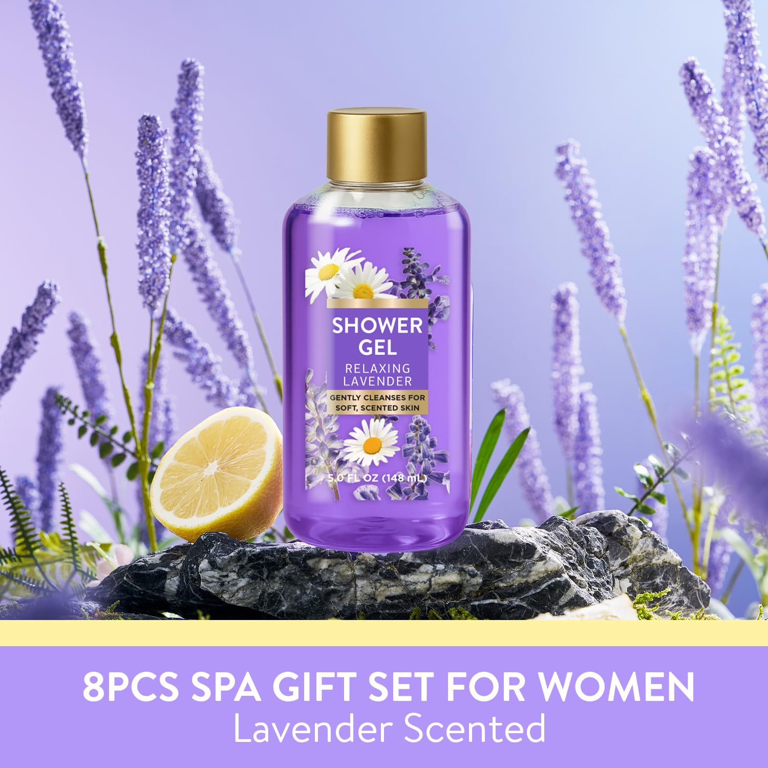Gel de ducha Spa Luxetique World muestra lujo y espuma suave para inicio de spa en casa.