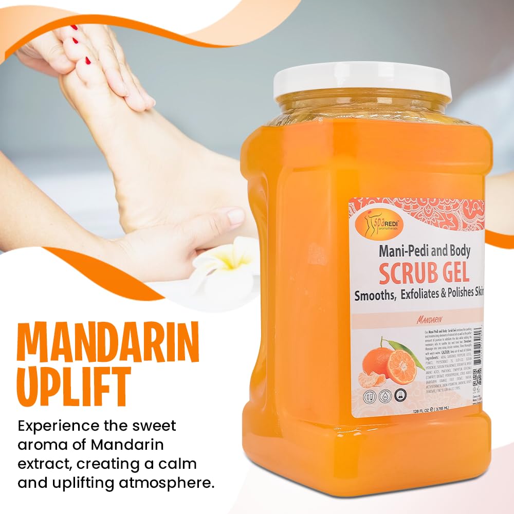 Spa Redi Pedi Scrub Gel fabricado en Estados Unidos, uso familiar diario