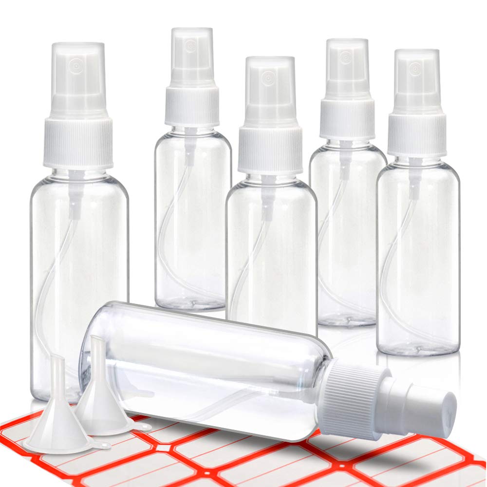 Spaidoon mini atomizador transparente muestra pulverización uniforme para viajes