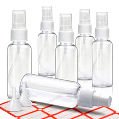Spaidoon mini atomizador transparente muestra pulverización uniforme para viajes