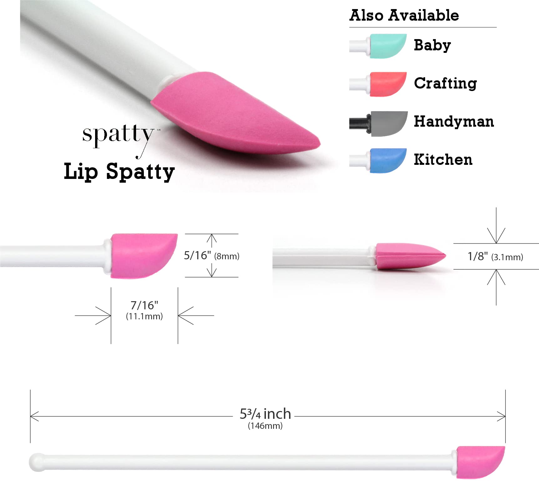 Spatty Daddy diseño flexible rosado, cómodo de usar en casa.