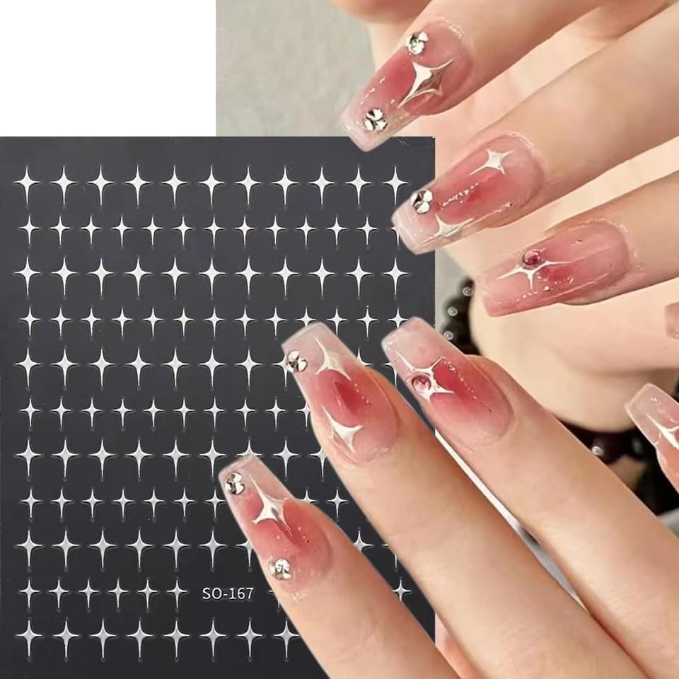 SPLOCUDU diseños de estrellas para uñas, perfecto para looks diarios y celebraciones.