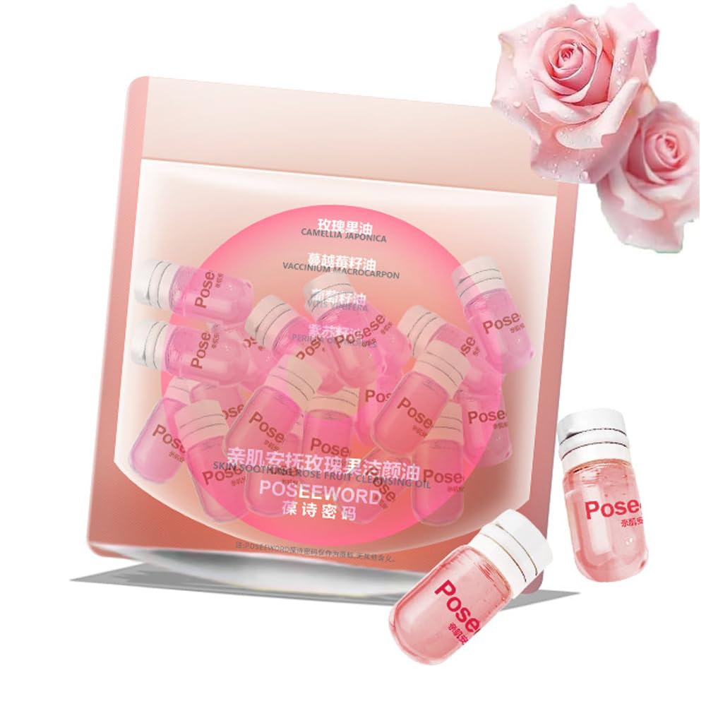SSCDFDC aceite limpiador mini rosa en botella para desmaquillar suave
