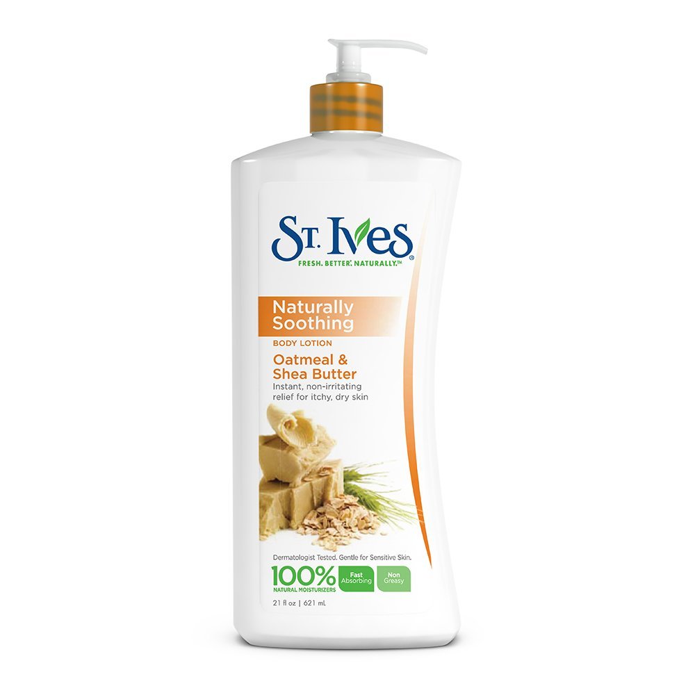 St. Ives Nourish & Soothe, botella de loción para hidratación suave diaria