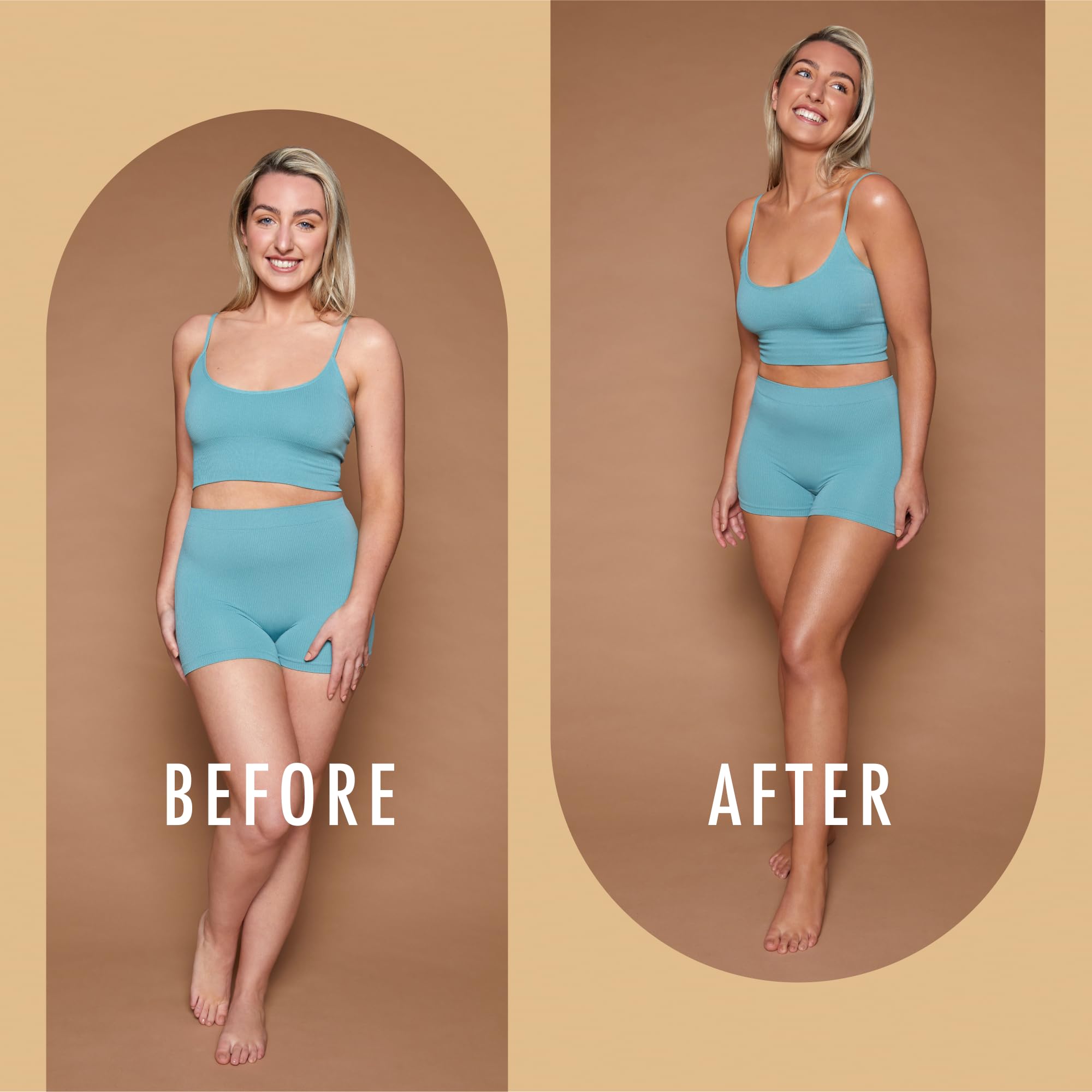 Aplicación suave de mousse bronceador de St. Moriz para acabado uniforme