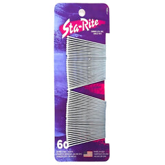 Sta-Rite pasadores blancos para cabello, 60 piezas, ideales para peinados firmes.