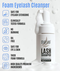 Fórmula suave sin irritantes en champú STACY LASH.