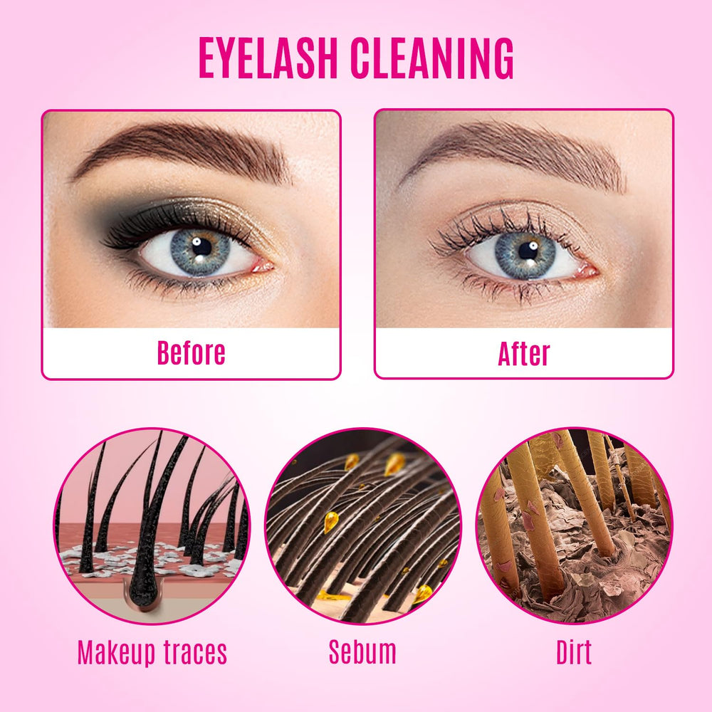 STACY LASH Lash Shampoo Kit, peinadores de pestañas reutilizables para mantener las extensiones.