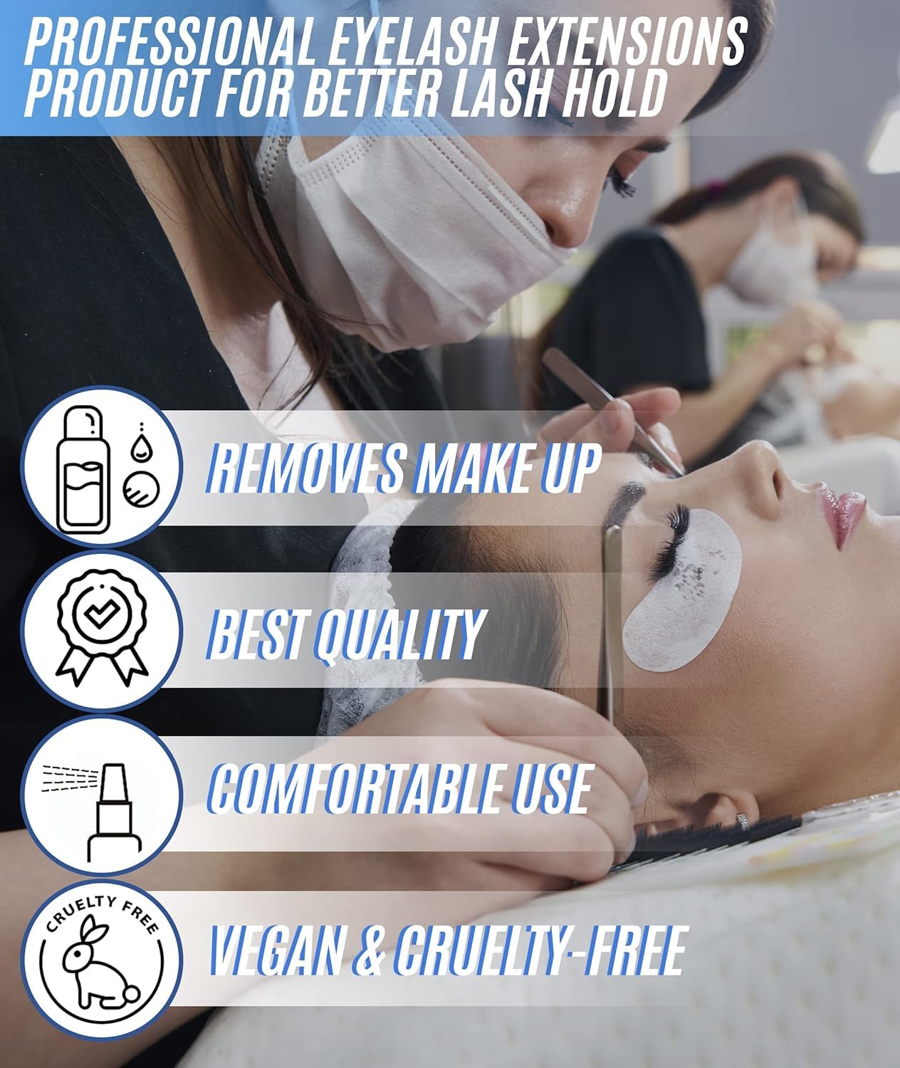 STACY LASH Primer aplicador micro brush facilita una aplicación controlada.
